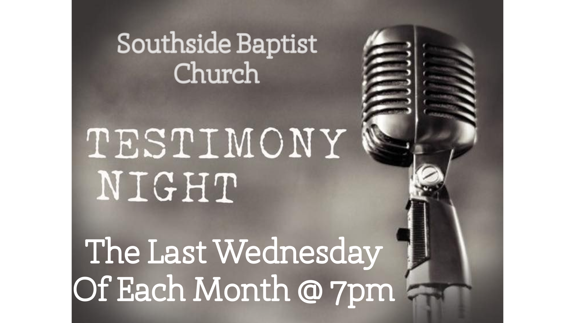 Testimony Night